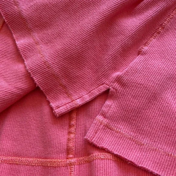 Free People We the Free Time Out Henley Tank Coral Size Small - Picture 7 of 13